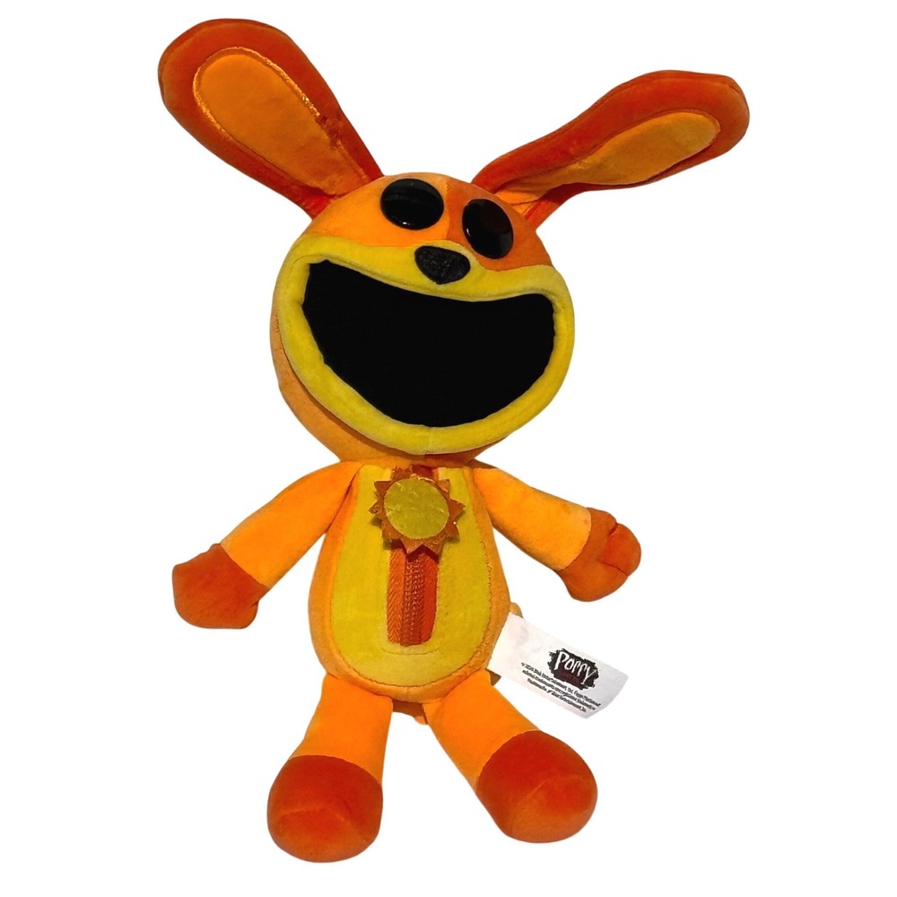 PhatMojo Poppy Playtime Hoppy Hopscotch Smiling Critters Plush Orange Rabbit